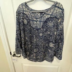 Variety of Blues lightweight Cotton Shirt Lucky Brand XL